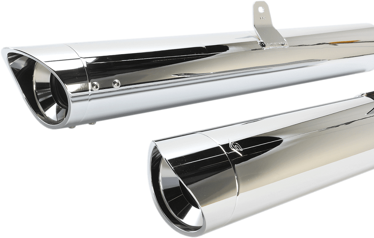 COBRA 1811-2535 4" Slip-On Mufflers - Long - Scalloped - GL1800