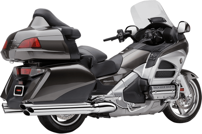 COBRA 1811-2575 6-into-6 Slip-On Mufflers - Chrome - GL1800/F6B — image 3 of 5