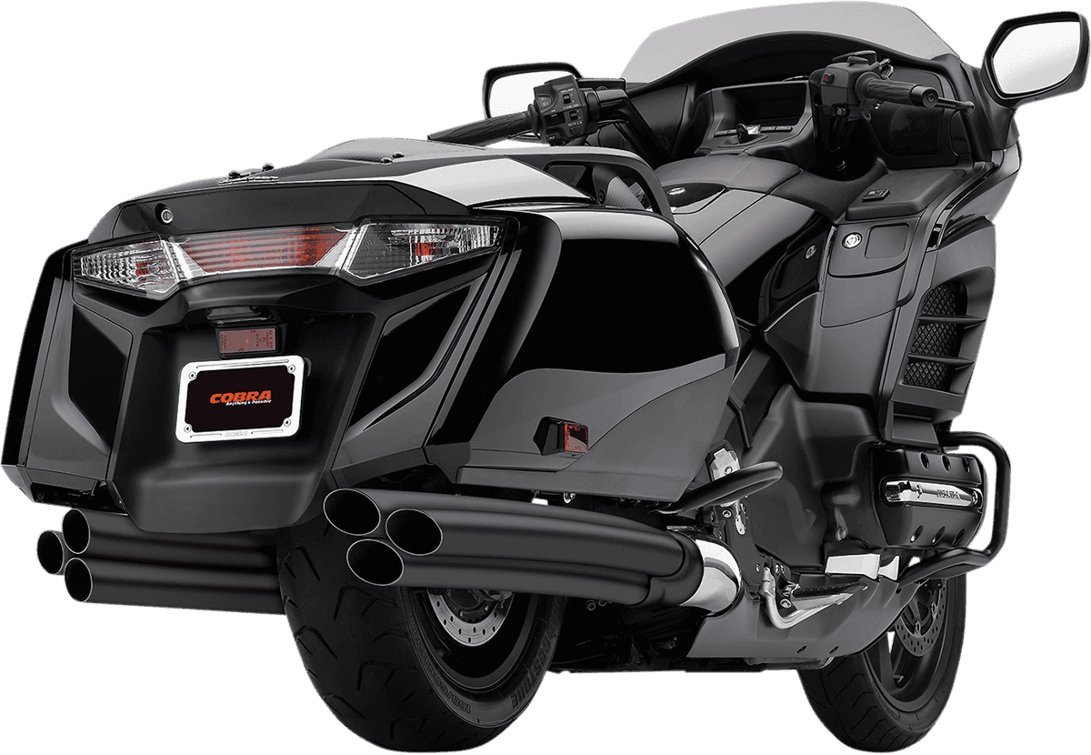 COBRA 1811-2586 6-into-6 Slip-On Mufflers - Black - GL1800/F6B