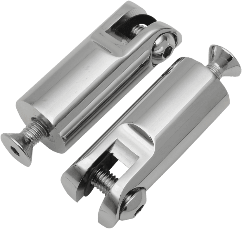 ACCUTRONIX 1811-2990 Front Foot Peg Mounts - Silver - 3/8"-16