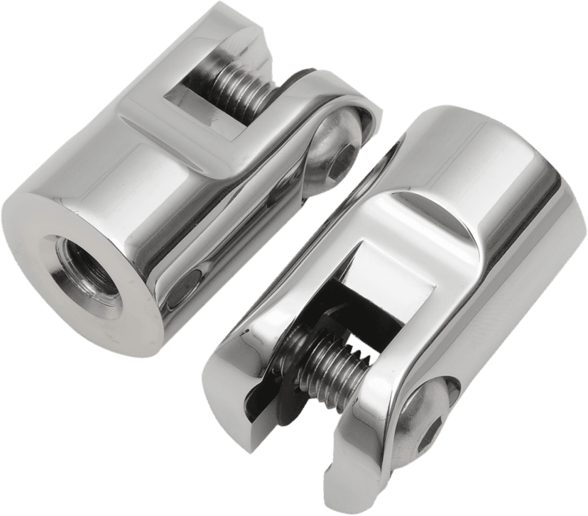 ACCUTRONIX 1811-2991 Rear Foot Peg Mounts - Silver - 1/2"-13