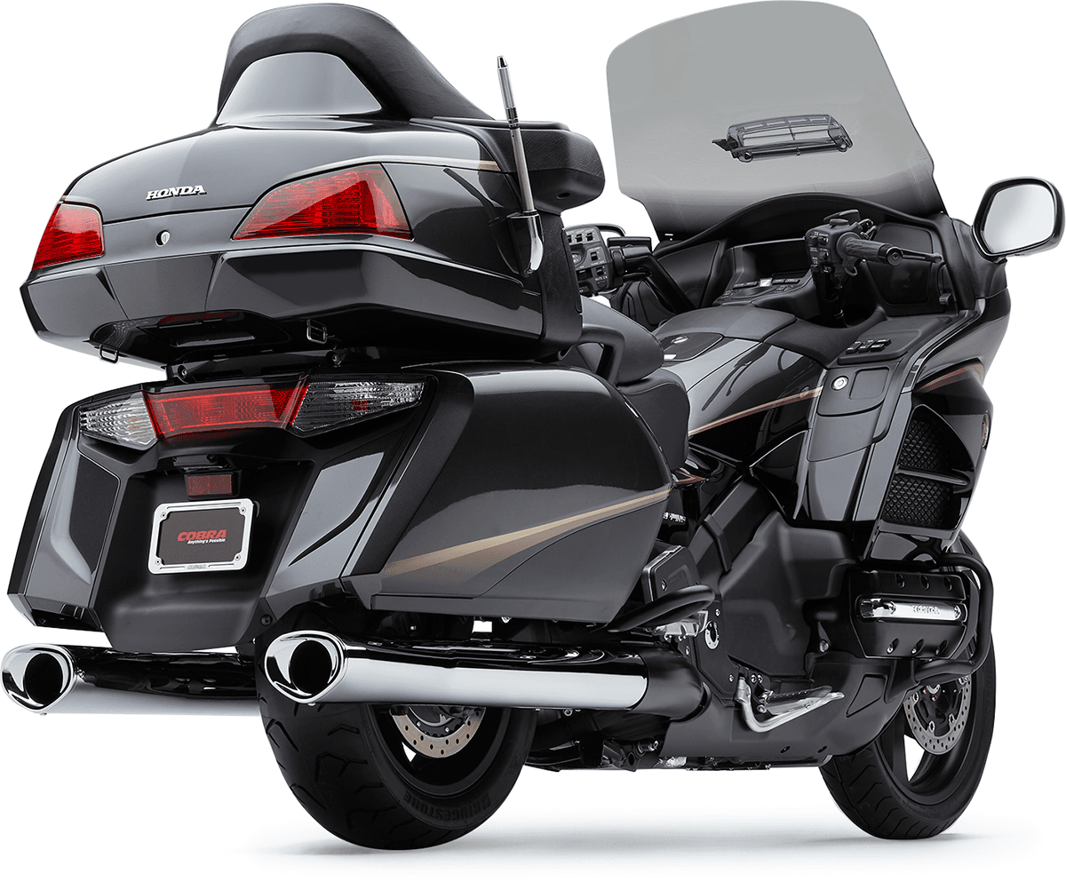 COBRA 1811-3370 Slip-On Mufflers - Tri-Flo - Chrome - GL1800/F6B