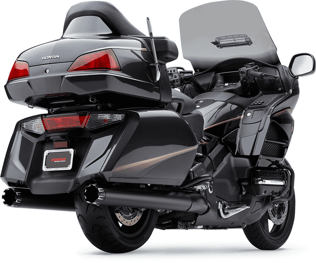 COBRA 1811-3372 4" Slip-On Mufflers - Dual Cut - Black - GL 1800 — image 4 of 4