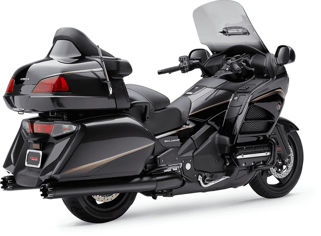 COBRA 1811-3372 4" Slip-On Mufflers - Dual Cut - Black - GL 1800 — image 1 of 4