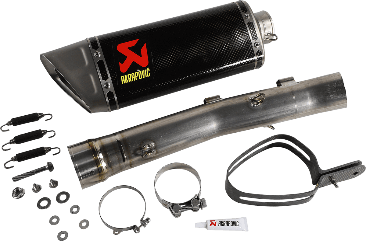 AKRAPOVIC 1811-4016 Muffler - Titanium/Carbon Fiber