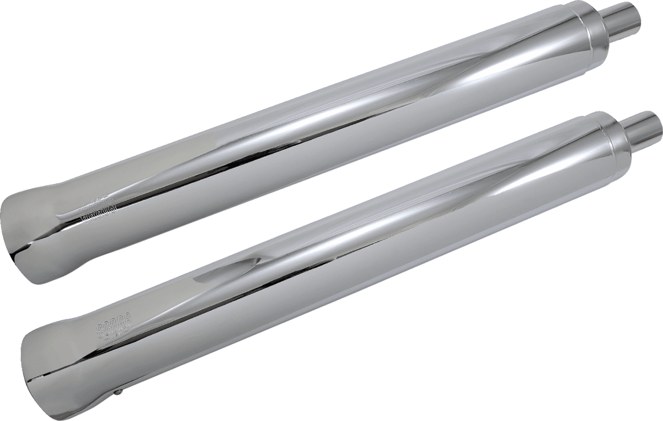 COBRA 1811-4225 Neighbor Hater Series Mufflers - Chrome - Roadmaster/Chief/Vintage