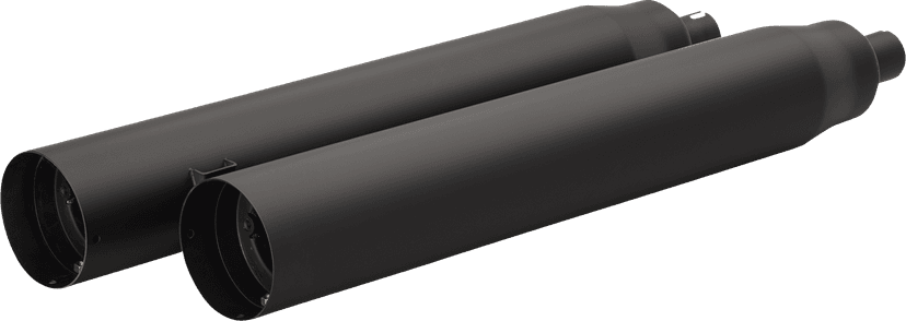 KHROME WERKS 1811-4323 4-1/2" War Hammer Mufflers - Black