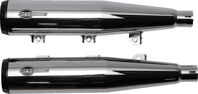 S&S CYCLE 1811-4518 Grand National Slip-On Mufflers - Chrome - Race Only — image 5 of 6