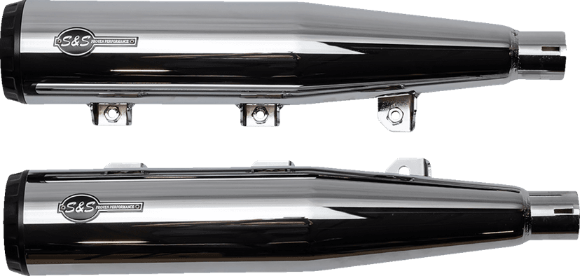 S&S CYCLE 1811-4518 Grand National Slip-On Mufflers - Chrome - Race Only — image 5 of 6