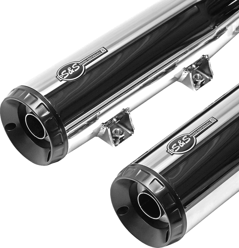 S&S CYCLE 1811-4518 Grand National Slip-On Mufflers - Chrome - Race Only — image 6 of 6