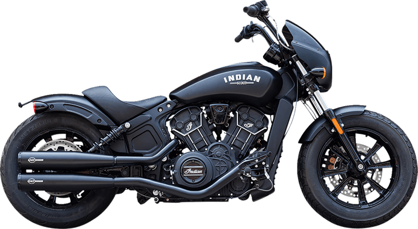 S&S CYCLE 1811-4520 Grand National Slip-On Mufflers - Black - Race Only — image 1 of 6