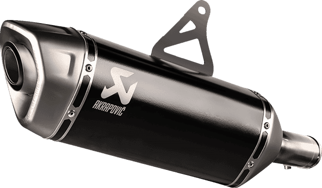 AKRAPOVIC 1811-4531 Slip-On Line Muffler - Titanium - Black - Honda XL750 Transalp — image 2 of 2
