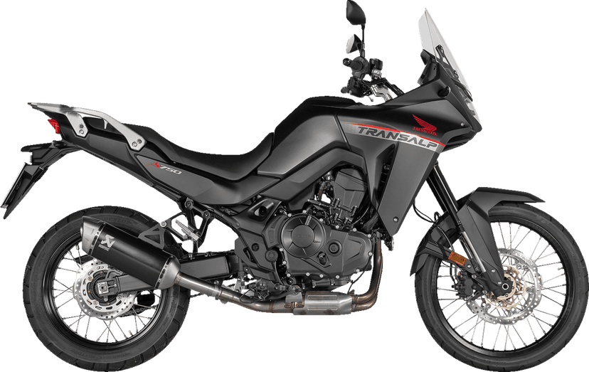 AKRAPOVIC 1811-4531 Slip-On Line Muffler - Titanium - Black - Honda XL750 Transalp — image 1 of 2