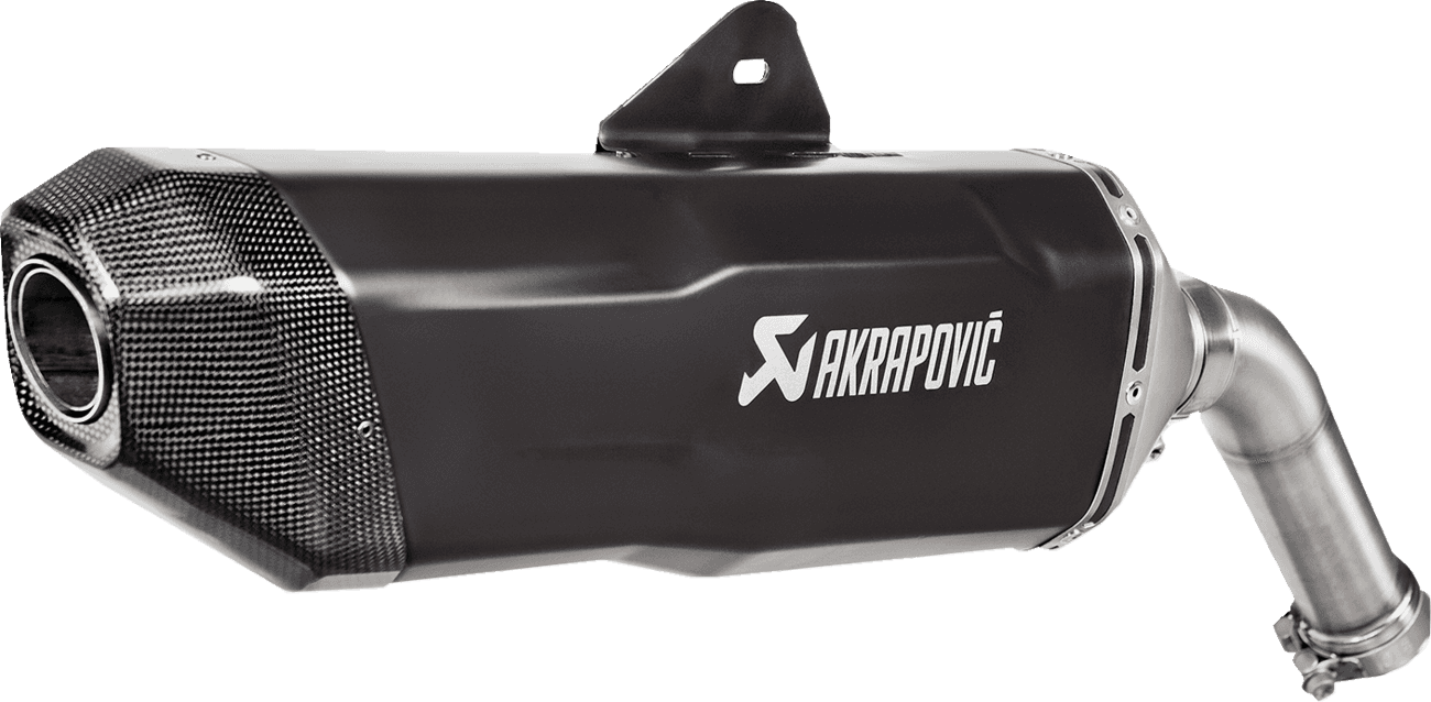 AKRAPOVIC 1811-4630 Slip-On Line Muffler - Titanium - Black