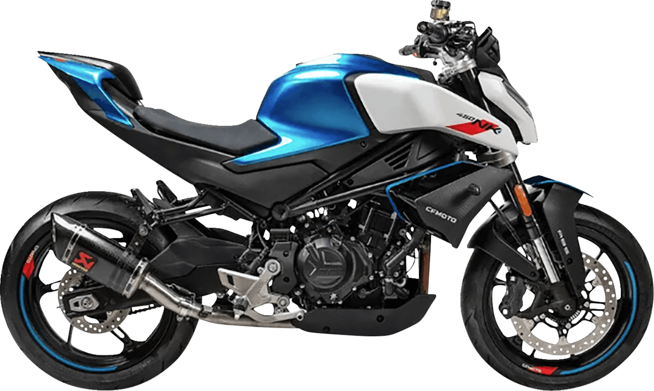 AKRAPOVIC 1811-4709 Slip-On Line Muffler - Carbon Fiber - CFMOTO 450SR/NK