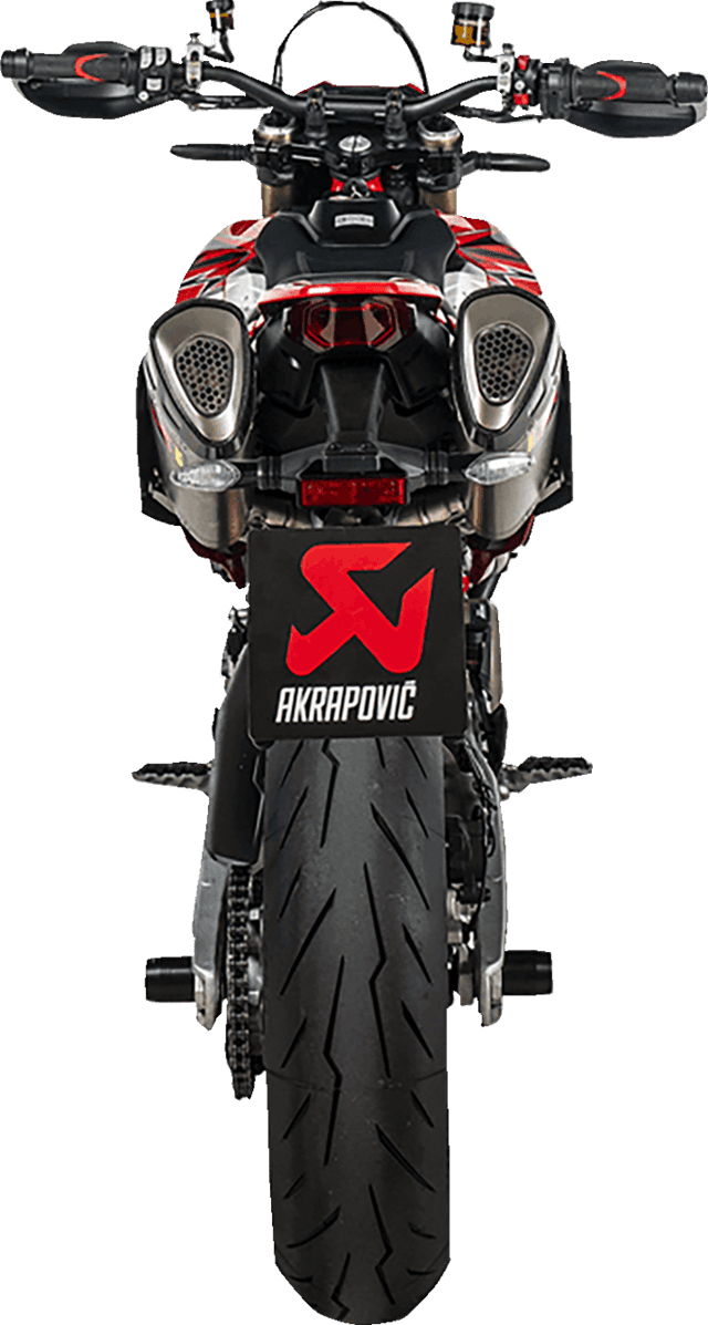 AKRAPOVIC 1811-4722 Slip-On Line Mufflers - Titanium - Hypermotard 698 — image 3 of 4