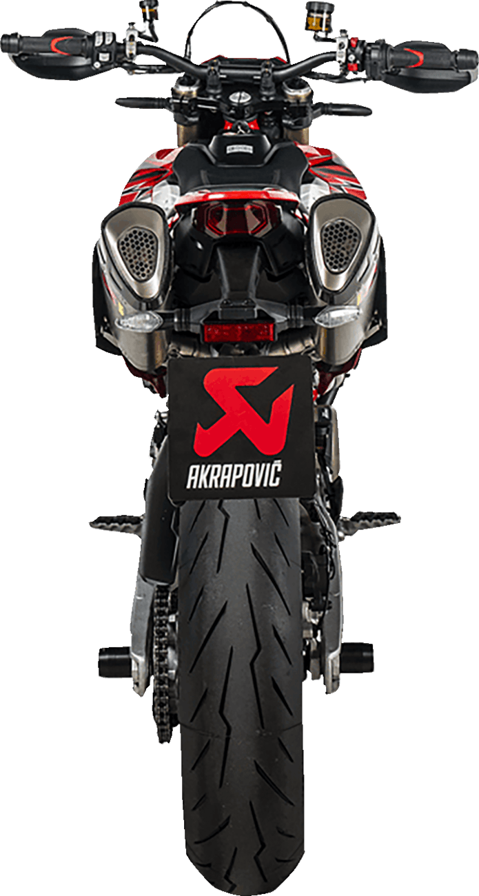 AKRAPOVIC 1811-4722 Slip-On Line Mufflers - Titanium - Hypermotard 698 — image 3 of 4