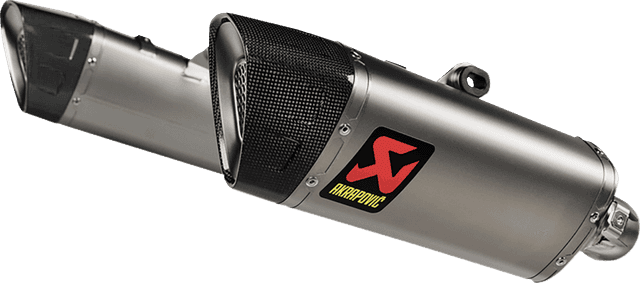 AKRAPOVIC 1811-4722 Slip-On Line Mufflers - Titanium - Hypermotard 698 — image 4 of 4