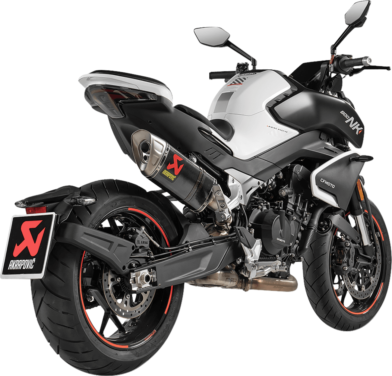 AKRAPOVIC 1811-4725 Slip-On Line Muffler - Carbon Fiber - CF Moto 800NK