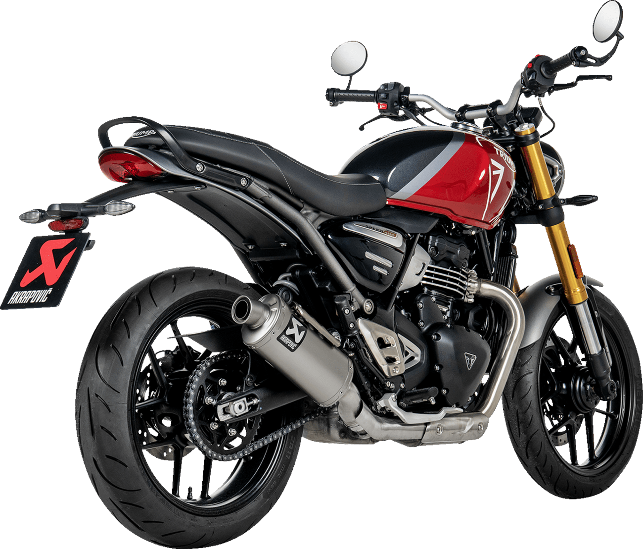 AKRAPOVIC 1811-4726 Slip-On Line Muffler - Titanium - Speed/Scrambler 400
