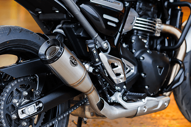 S&S CYCLE 1811-4786 Grand National Slip-On Muffler - Stainless Steel - Speed 400 & Scrambler 400 — image 4 of 4