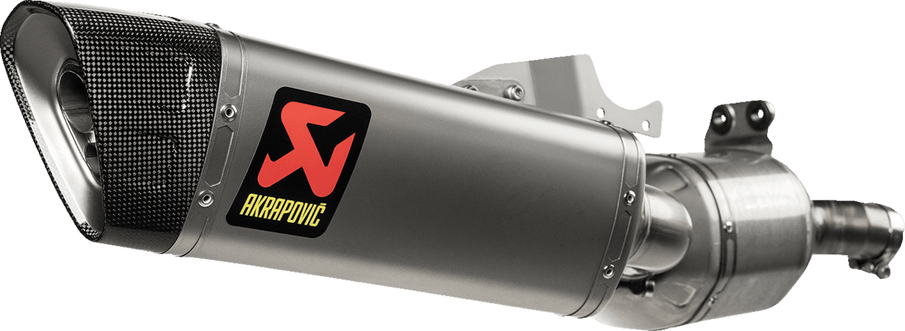 AKRAPOVIC 1811-4805 Slip-On Line Muffler - Titanium - BMW F900R & F900XR