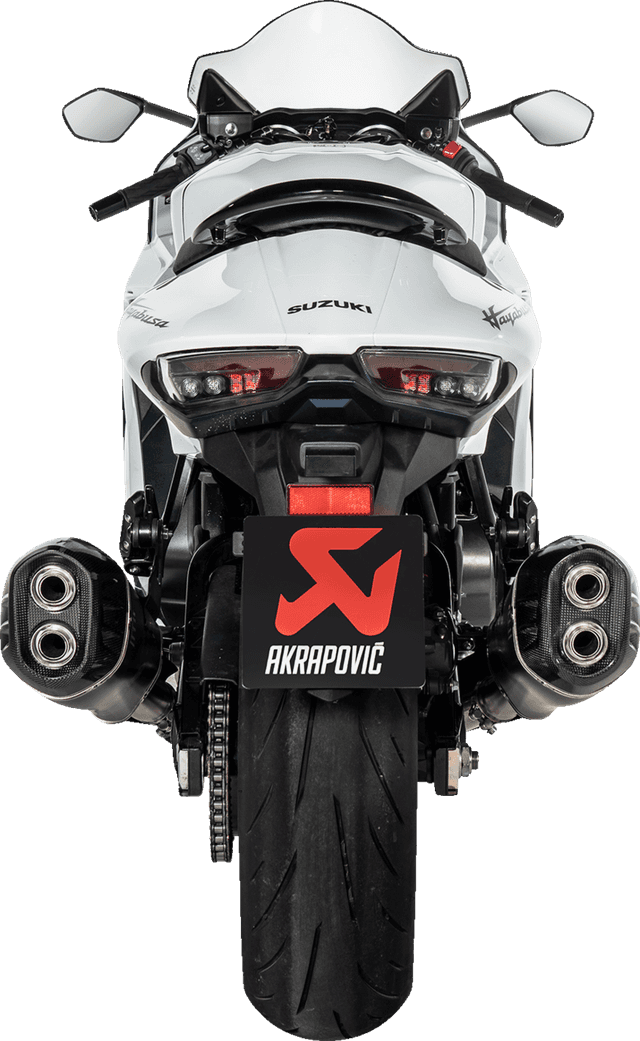 AKRAPOVIC 1811-4838 Slip-On Line Mufflers - Titanium Black - Suzuki GSX-1300R Hayabusa — image 3 of 4