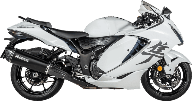 AKRAPOVIC 1811-4838 Slip-On Line Mufflers - Titanium Black - Suzuki GSX-1300R Hayabusa — image 1 of 4