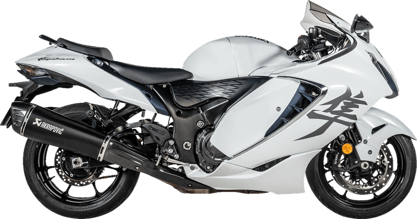 AKRAPOVIC 1811-4838 Slip-On Line Mufflers - Titanium Black - Suzuki GSX-1300R Hayabusa — image 1 of 4