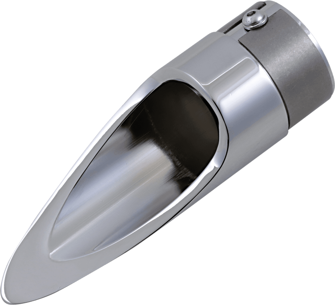 BARON 1812-0170 Family Jewel Exhaust Tip - Chrome - Scalloped