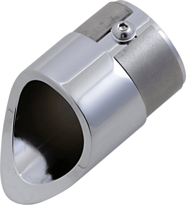 BARON 1812-0171 Family Jewel Exhaust Tip - Chrome - Mini Scalloped