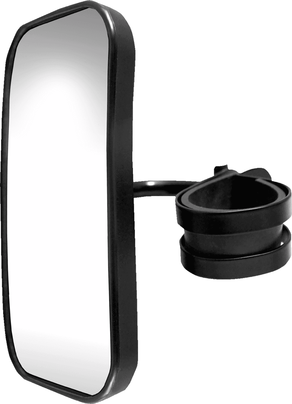 PARTS UNLIMITED 1812-0491 Mirror - Side View - Rectangle - Black