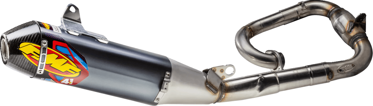 FMF 1820-2047 Factory 4.1 RCT Exhaust System - Aluminum - Stainless Steel Header - Carbon Fiber End Cap