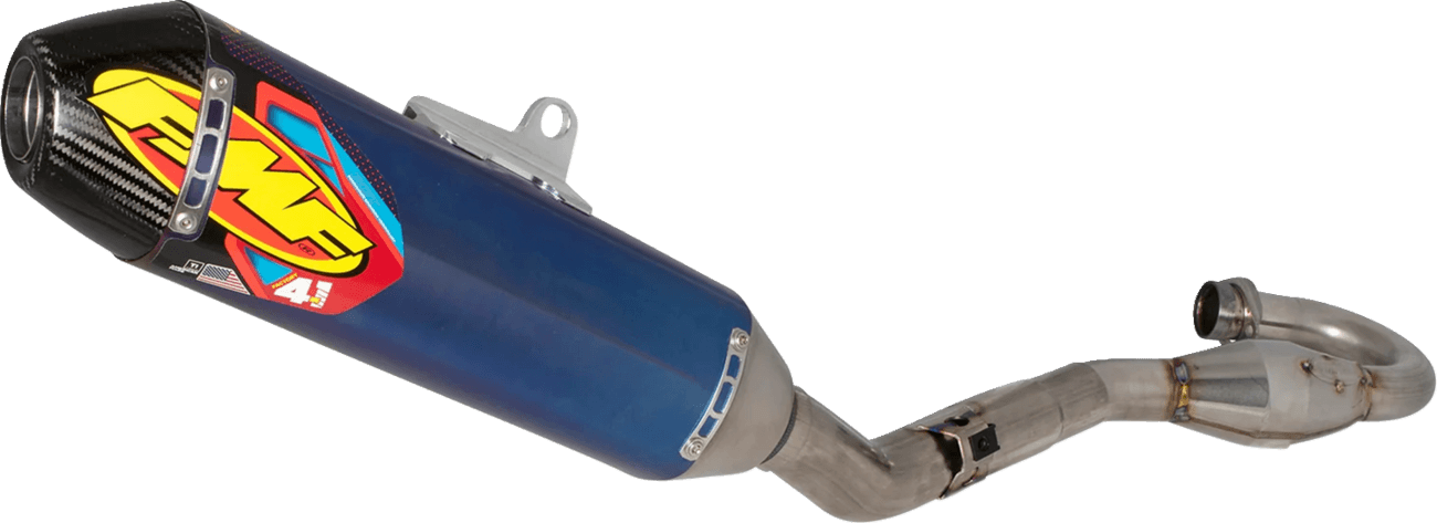 FMF 1820-2084 Factory 4.1 RCT Exhaust System with Carbon Cap - MegaBomb Header - Titanium - KX 250