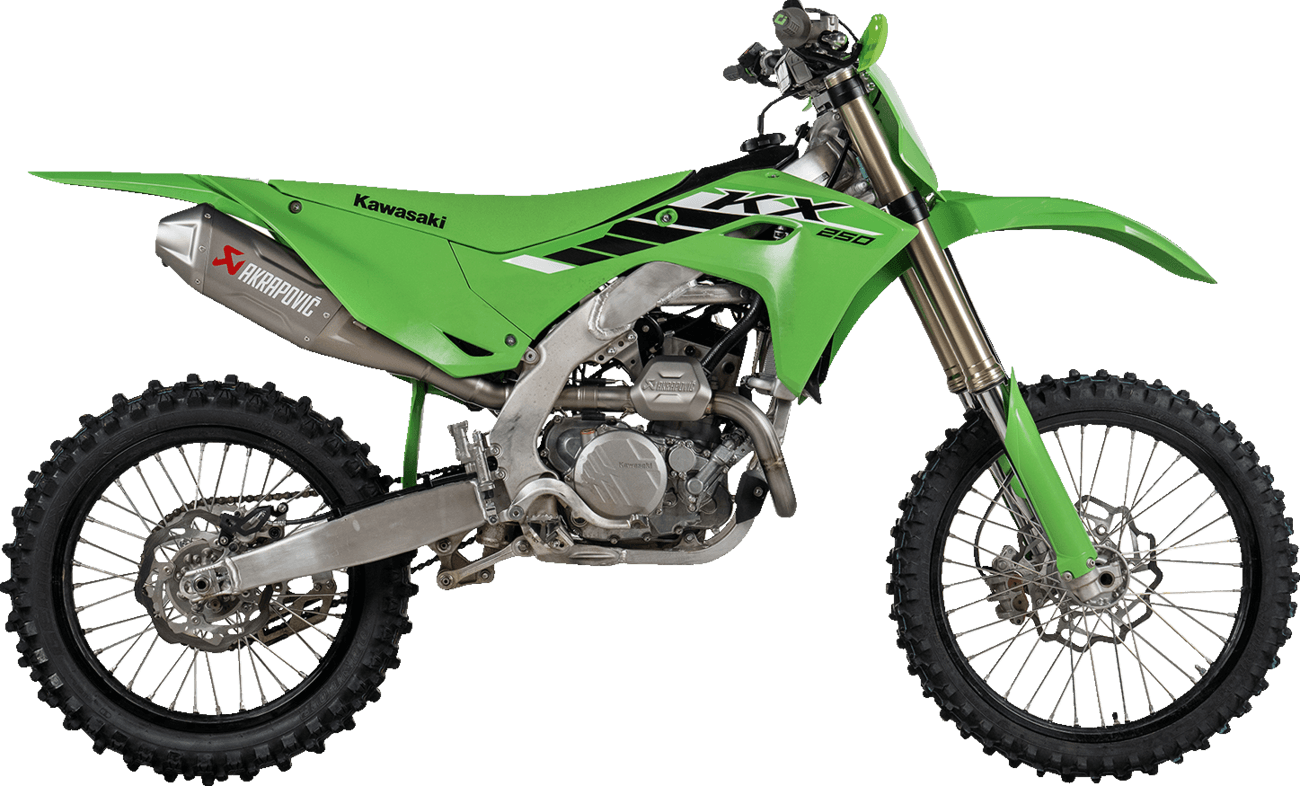AKRAPOVIC 1820-2105 Evolution Line Exhaust System - Kawasaki KX250