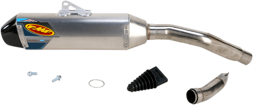 FMF 1821-1392 Factory 4.1 RCT Slip-On Muffler - Stainless Steel with Carbon Fiber End Cap - KX450F — image 2 of 2