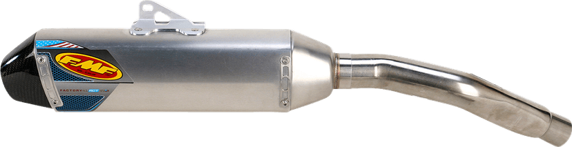 FMF 1821-1392 Factory 4.1 RCT Slip-On Muffler - Stainless Steel with Carbon Fiber End Cap - KX450F — image 1 of 2