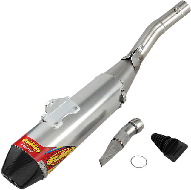 FMF 1821-1838 Factory 4.1 RCT Slip-On Muffler - Stainless Steel/Aluminum with Carbon Fiber End Cap - YZF/FX