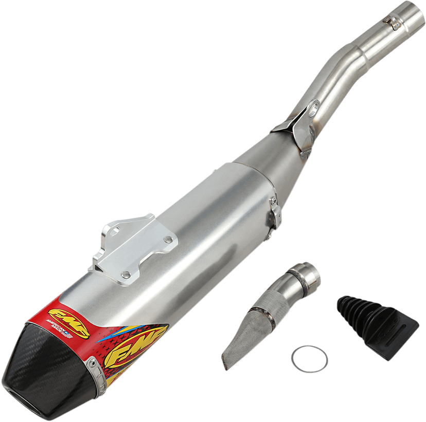 FMF 1821-1838 Factory 4.1 RCT Slip-On Muffler - Stainless Steel/Aluminum with Carbon Fiber End Cap - YZF/FX