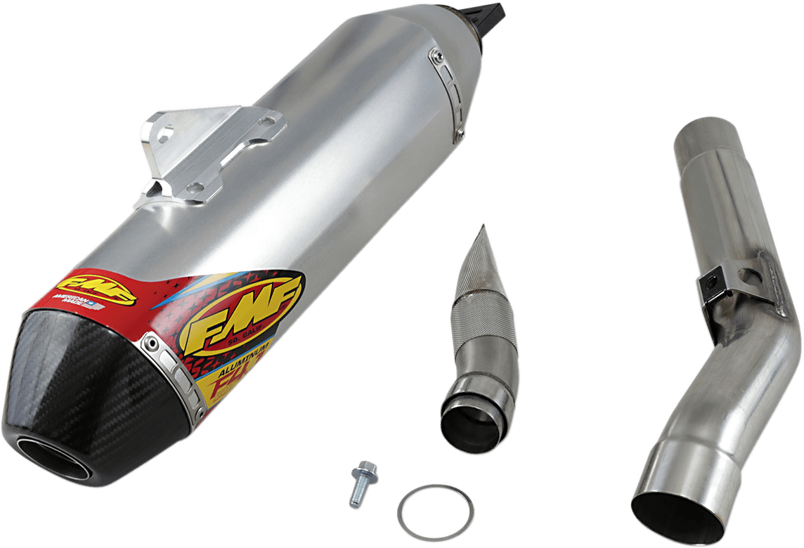 FMF 1821-1953 Factory 4.1 RCT Slip-On Muffler - Stainless Steel/Aluminum with Carbon Fiber End Cap - KX250