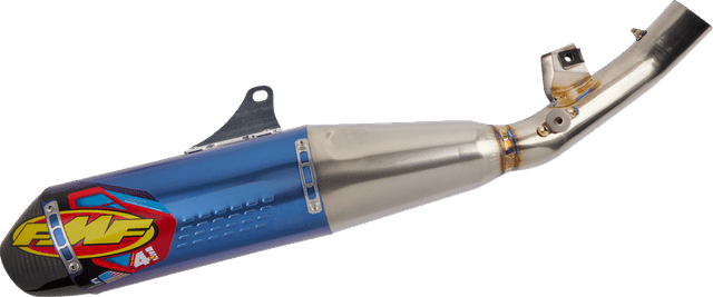 FMF 1821-2053 Factory 4.1 RCT Slip-On Muffler - Blue Anodized/Titanium with Carbon Fiber End Cap - CRF250R — image 1 of 2
