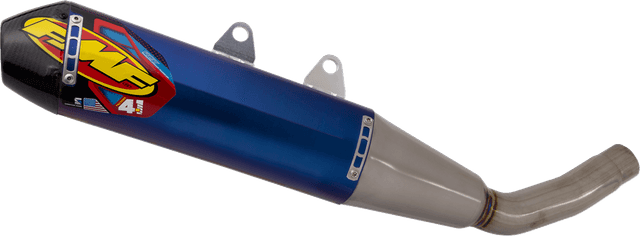 FMF 1821-2102 Factory 4.1 RCT Slip-On Muffler - Blue Anodized Titanium with Carbon Fiber End Cap - 450 RX