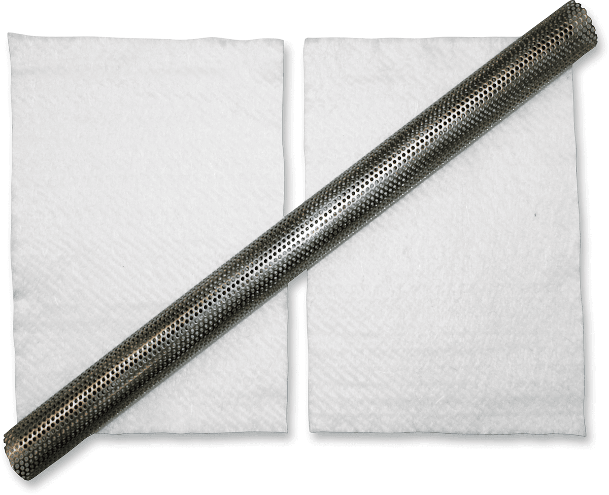 LA CHOPPERS 1860-0463 24" Universal Exhaust Baffle with Packing - 1"