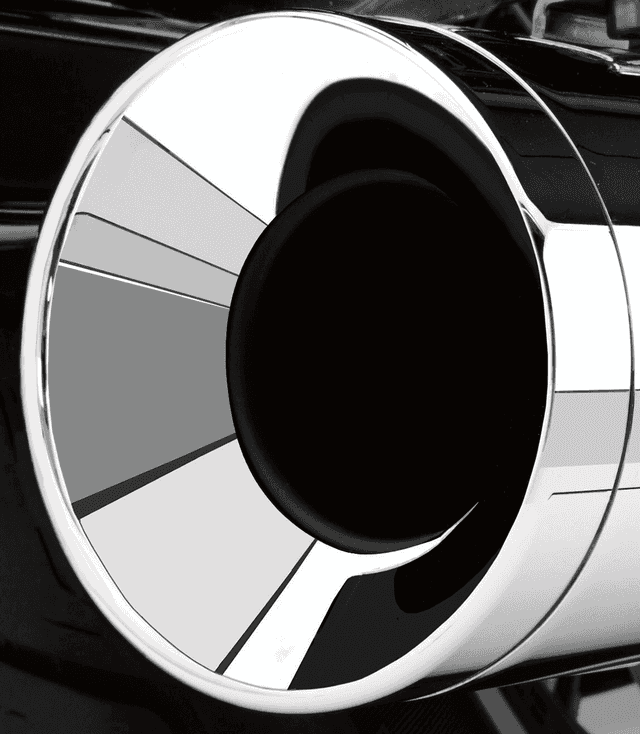 COBRA 1860-0525 Exhaust Tip - Straight - Chrome - 4" — image 2 of 2