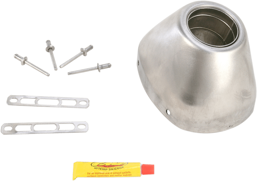 FMF 1860-0561 Replacement End Cap Kit - Stainless Steel - RCT