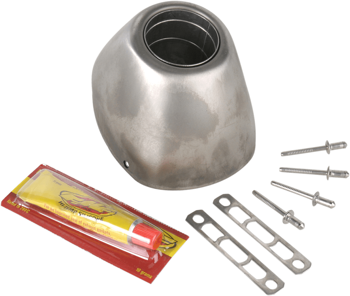 FMF 1860-0562 Replacement End Cap Kit - Titanium - RCT