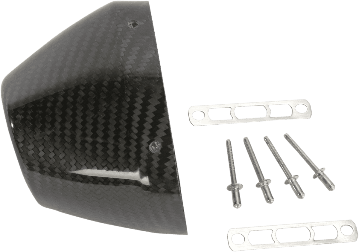 FMF 1860-0563 Replacement End Cap Kit - Carbon Fiber - RCT
