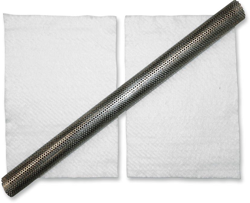 LA CHOPPERS 1860-0612 24" Universal Exhaust Baffle with Packing - 1-1/4"