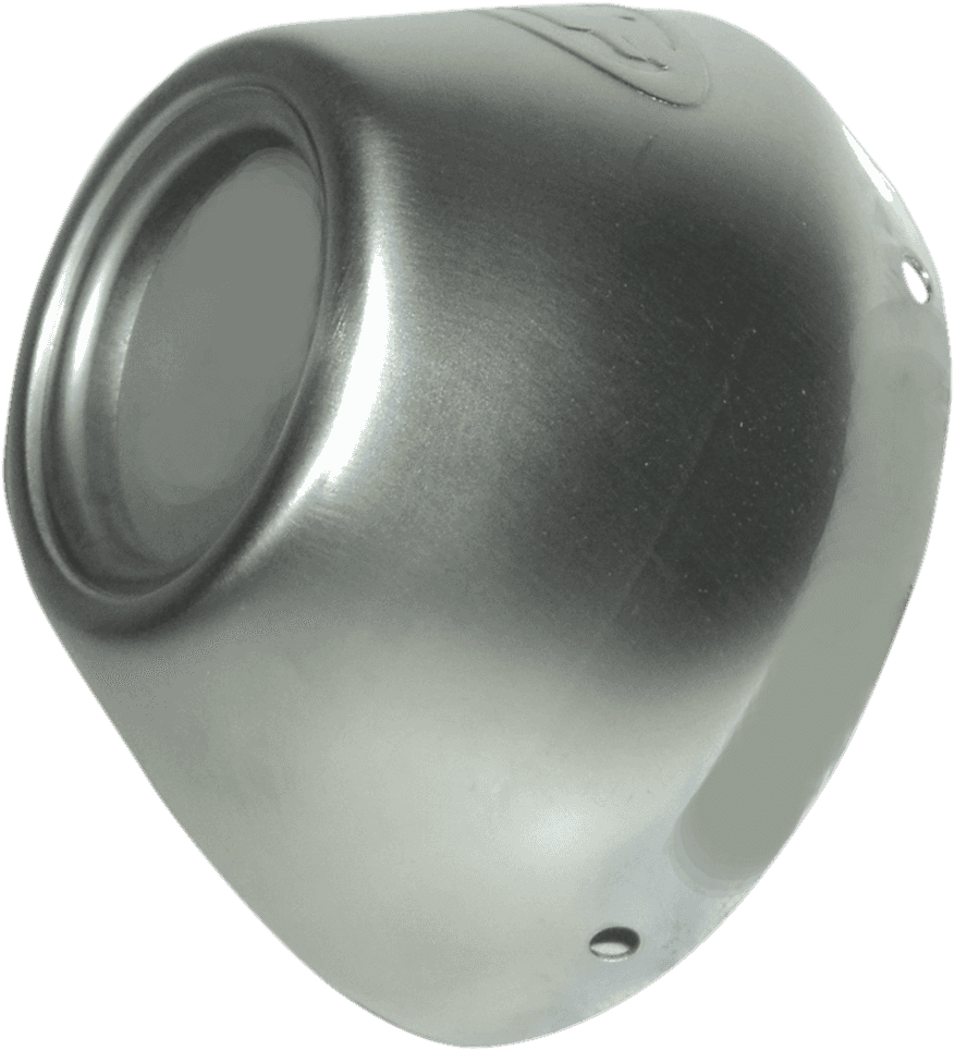 FMF 1860-1049 End Cap - Stainless Steel - Powercore 4/Q4