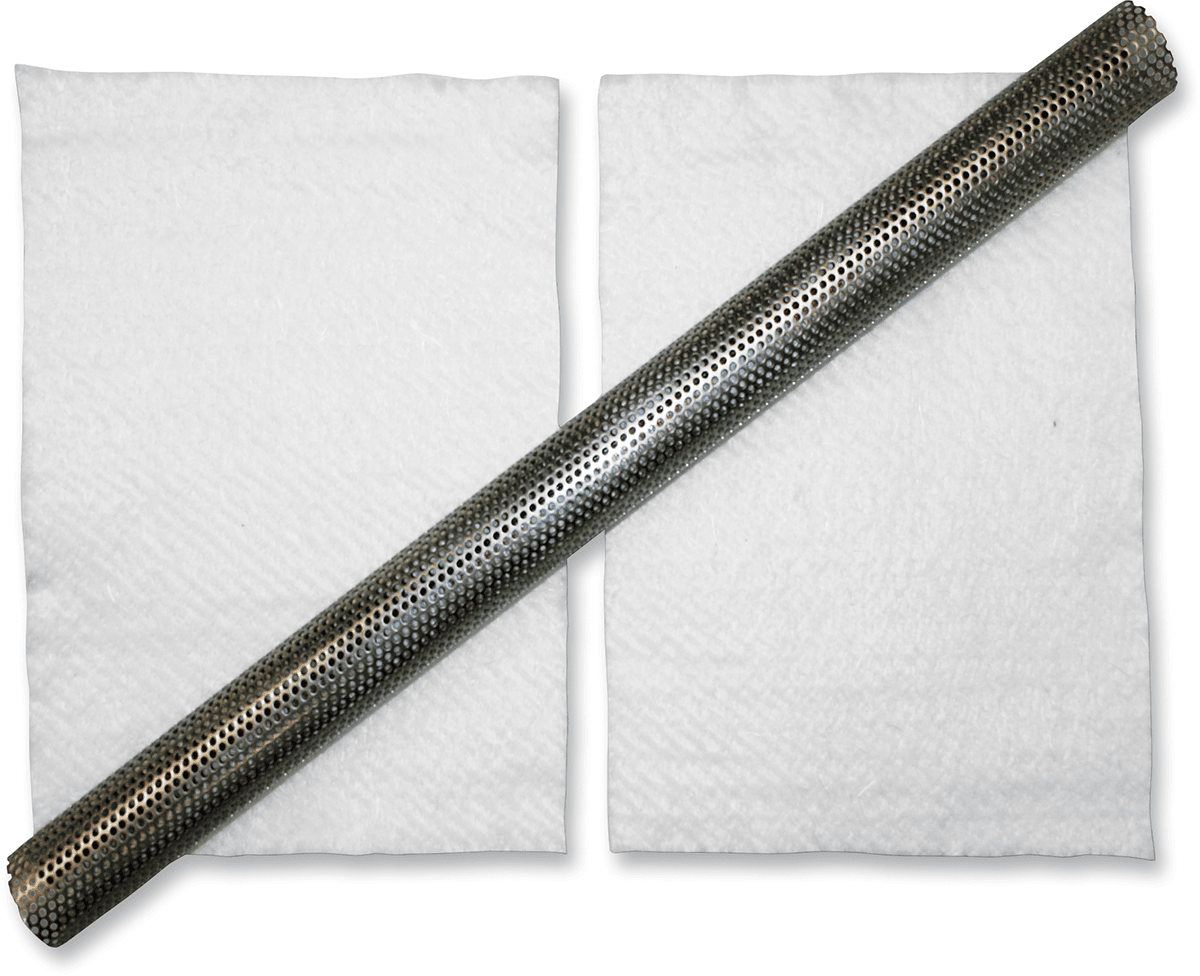 LA CHOPPERS 1860-1440 24" Universal Exhaust Baffle with Packing - 2-1/4"